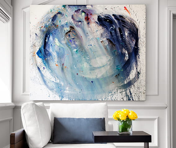 art piece on the wall in the paepcke suite