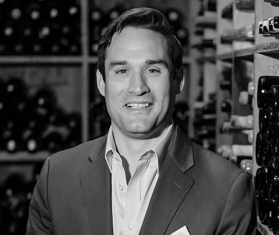 The Little Nell Sommelier, Adam Darlington, in The Wine Cellar. 