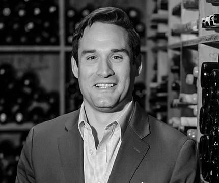 The Little Nell Sommelier, Adam Darlington, in The Wine Cellar. 