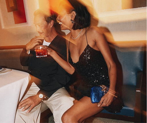 couple at element 47 table