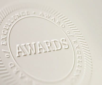 White Award of Excellence seal for Aspen Colorado restaurant.