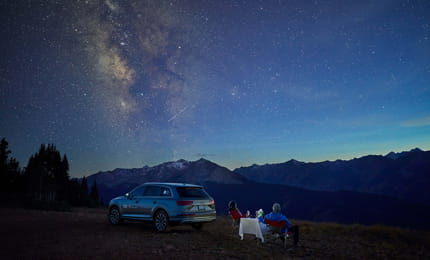 Audi Q7 stargazing at The Little Nell
