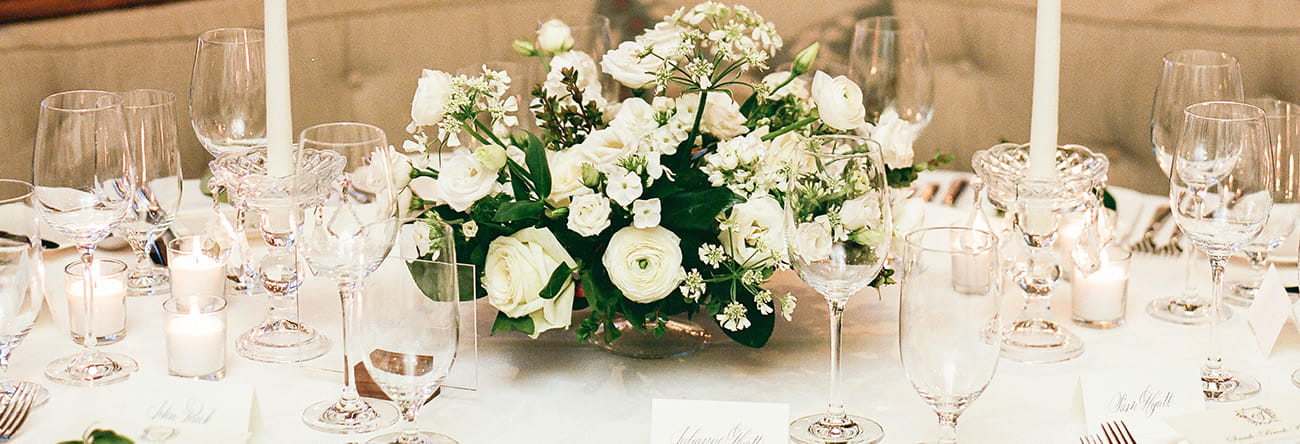 floral arrangement on table 
