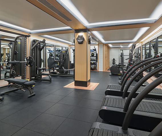 The Little Nell fitness center with state of the art equipment