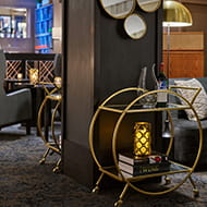 Art deco design in The Wine Bar at The Little Nell