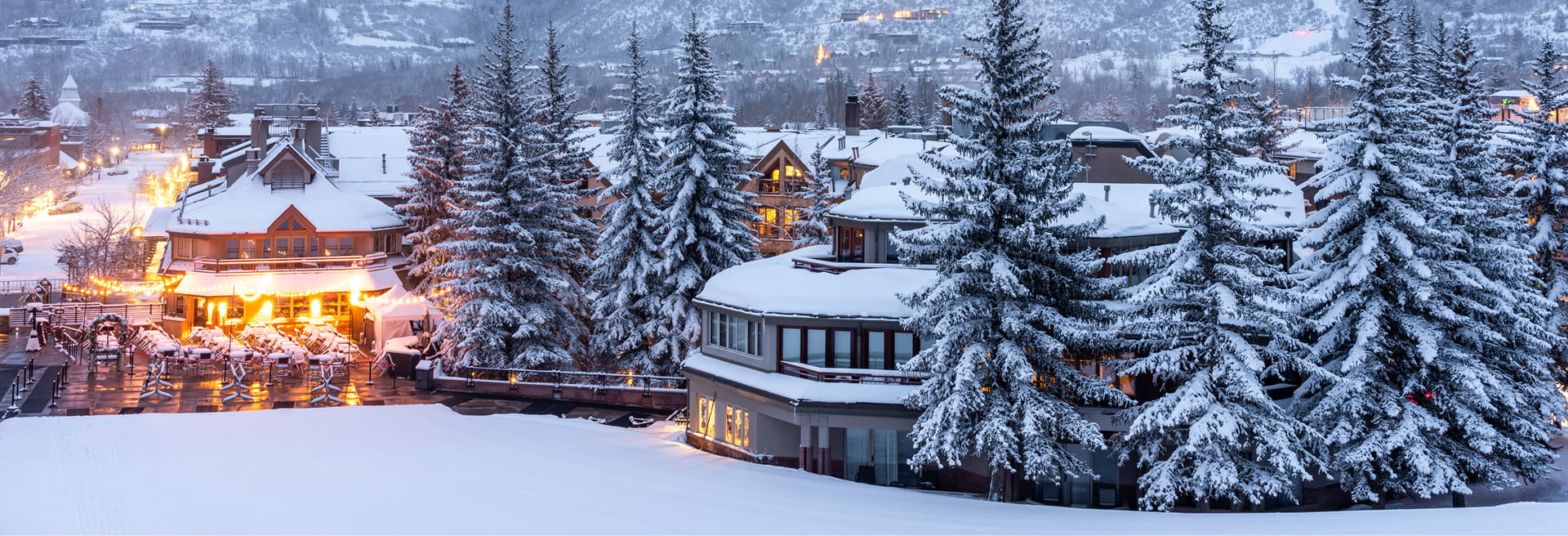 hotel in the snow