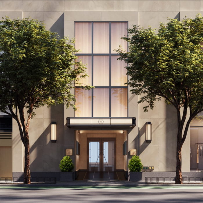 exterior entrance of the nell new york