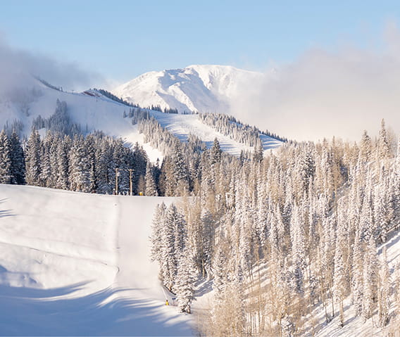 aspen mountain run in winter