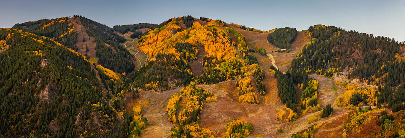 aspen mountain in the fall