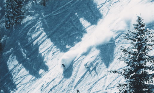 skier skiing down mountain