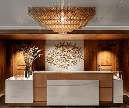 front desk at the residences