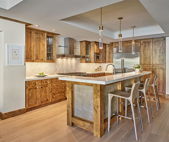 Residences at The Little Nell spacious kitchen.