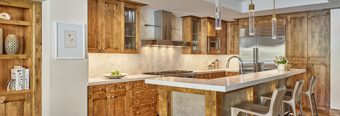 Residences at The Little Nell spacious kitchen.