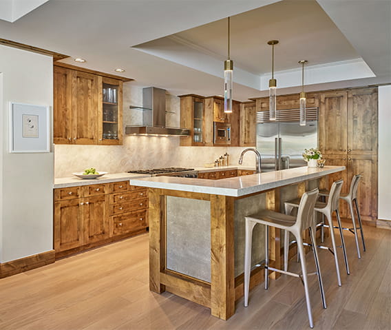 Residences at The Little Nell spacious kitchen.