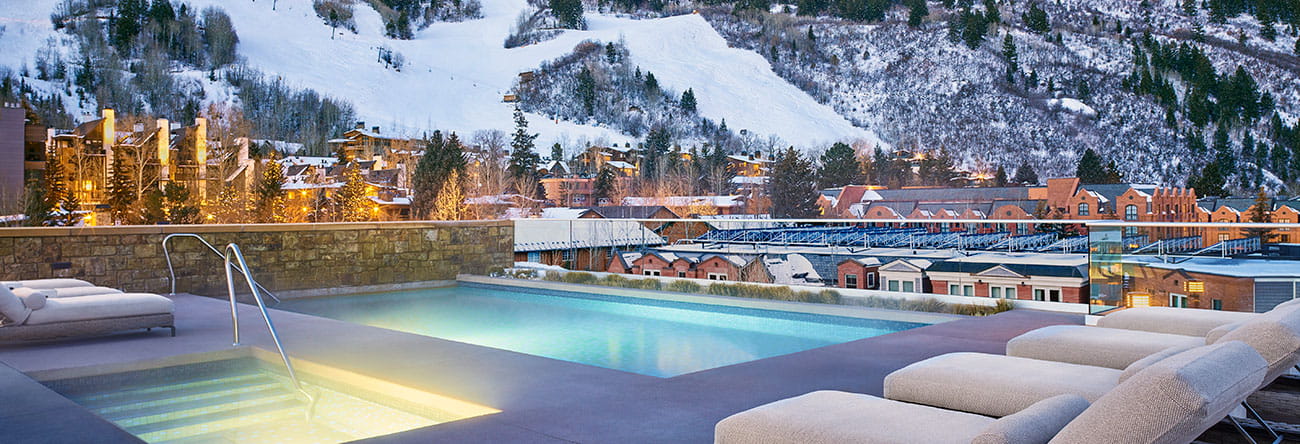 residences at the little nell rooftop pool