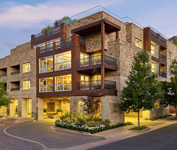 residences at the little nell summer exterior