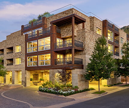 residences at the little nell summer exterior