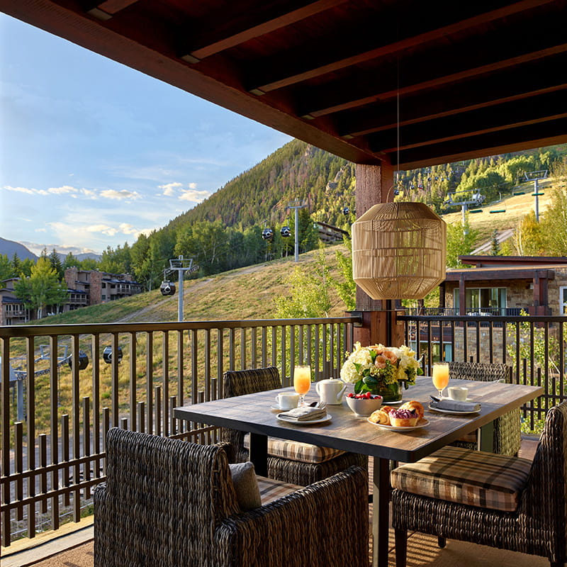 large balcony in residence