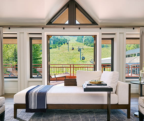 view of aspen mountain from paepcke suite