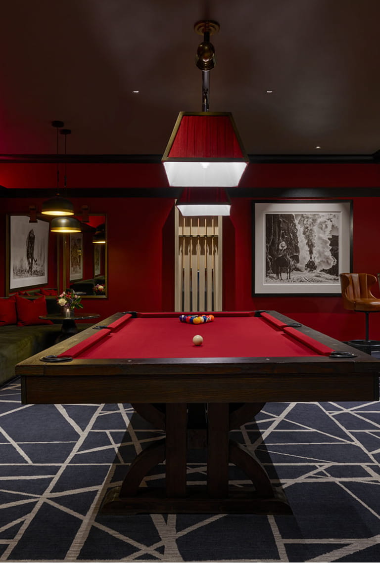 pool table in the board room