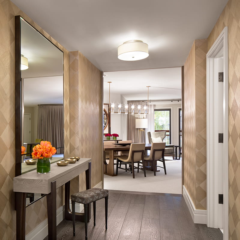 entry hallway into benedict suite