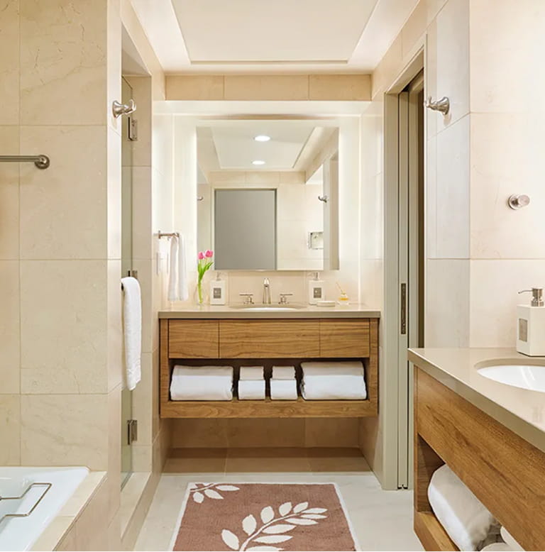 bathroom in guest room