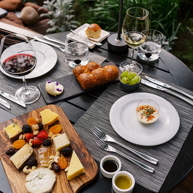 food on table