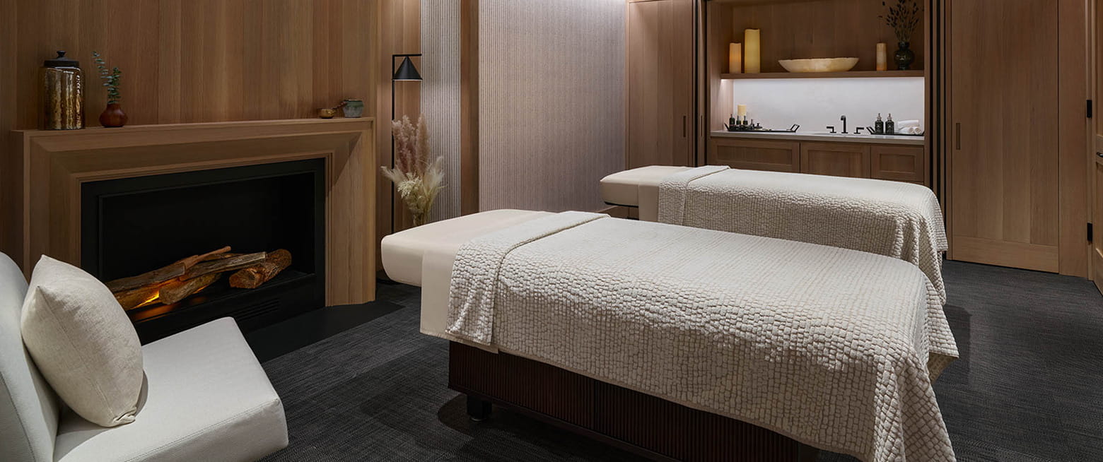 massage room at the spa at the little nell