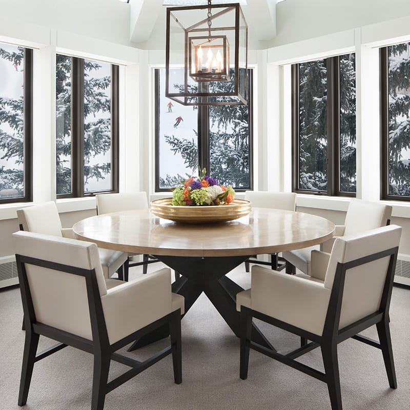 dining table in little nell suite