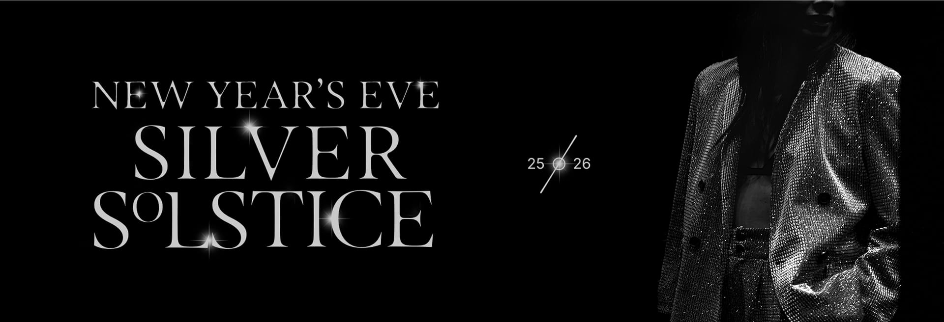 graphic with person and text that says "silver solstice"
