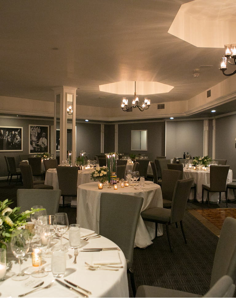 event set up in the grand salon