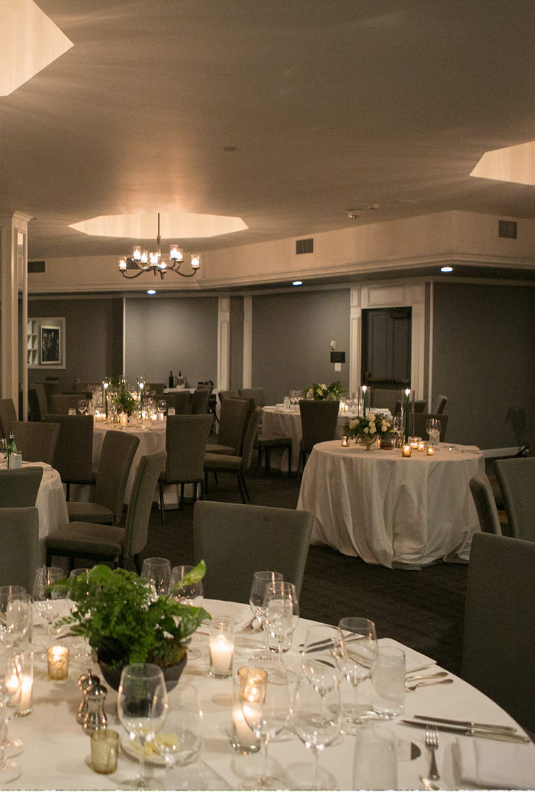 event set up in the grand salon