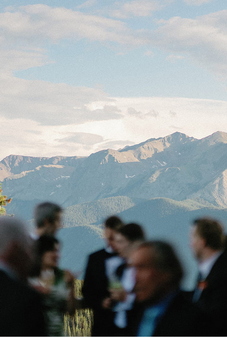 wedding goers outside of sundeck