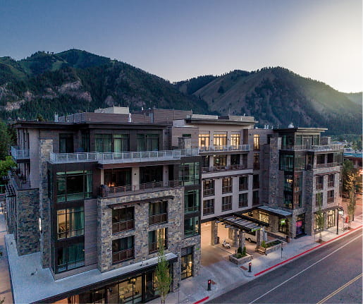 aerial view of exterior of limelight ketchum