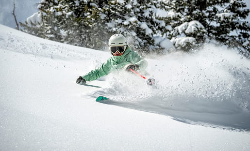 skier skiing down mountain