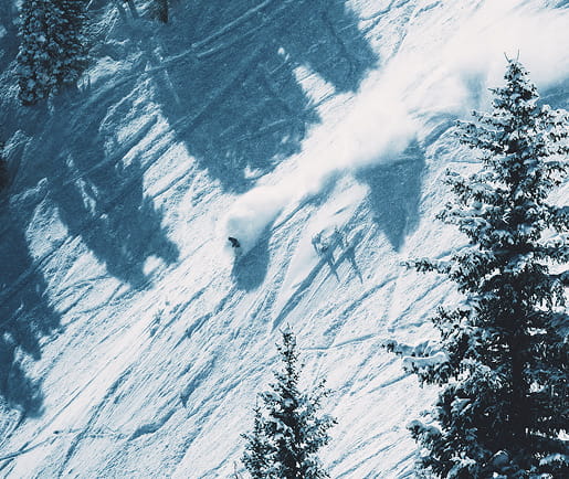skier skiing down mountain