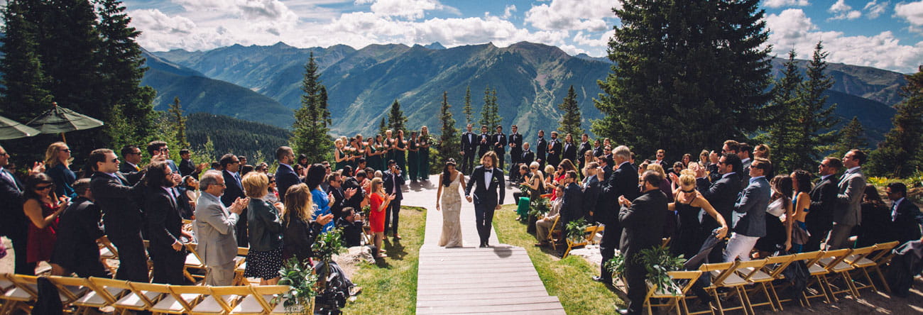 Spectacular Scenic Aspen Weddings The Little Nell